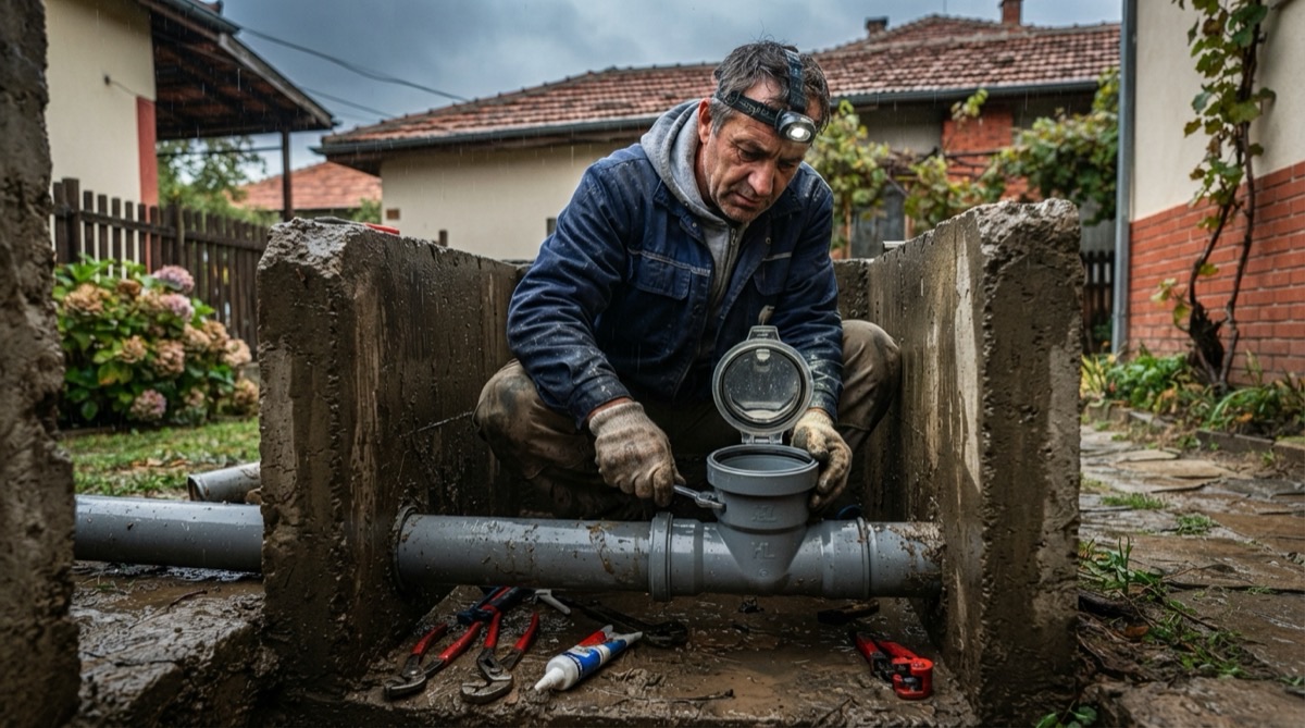 Възвратен клапан на канализацията — как да спрете водата от уличния канал, която връща при пороен дъжд